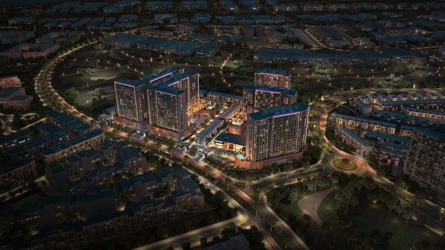 Verdana community at night